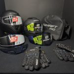 Combo Casco Shaft Black Series + Guantes